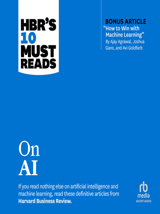 Title details for HBR's 10 Must Reads on AI by Harvard Business Review - Wait list